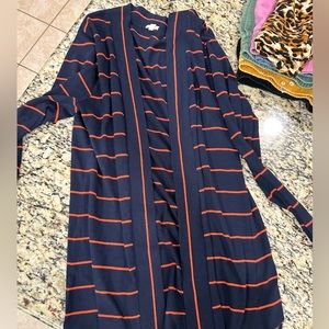 JCrew stripe cardigan M